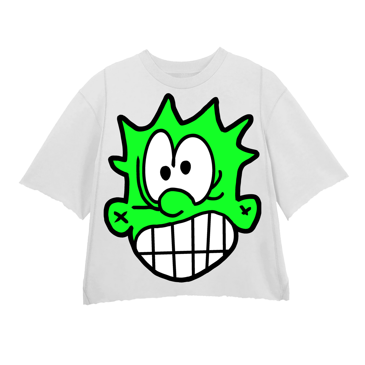 ATL GLITCH GREEN WHITE TEE