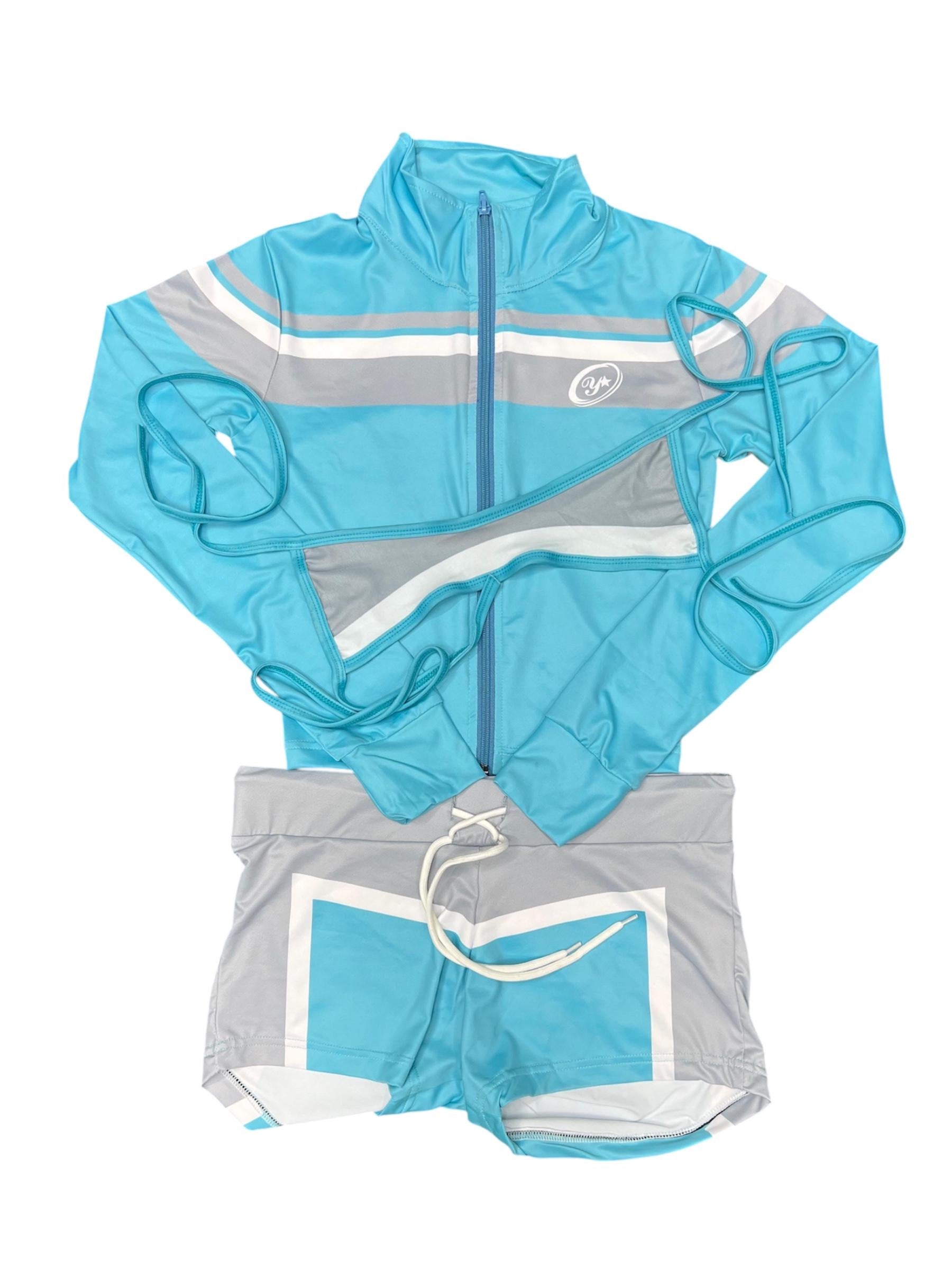 BLUE YOULOVESA 007 WOMENS 3 PIECE SET