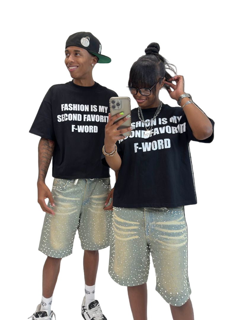 VINTAGE YOULOVESA 007 LIGHT WASH PEARL JORTS