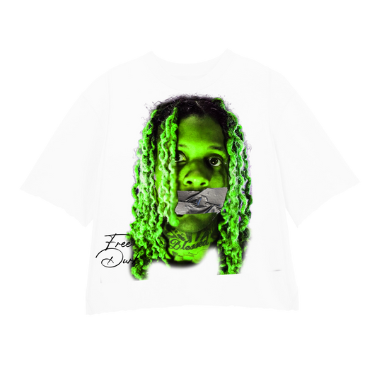 FREE DURK GREEN WHITE TEE