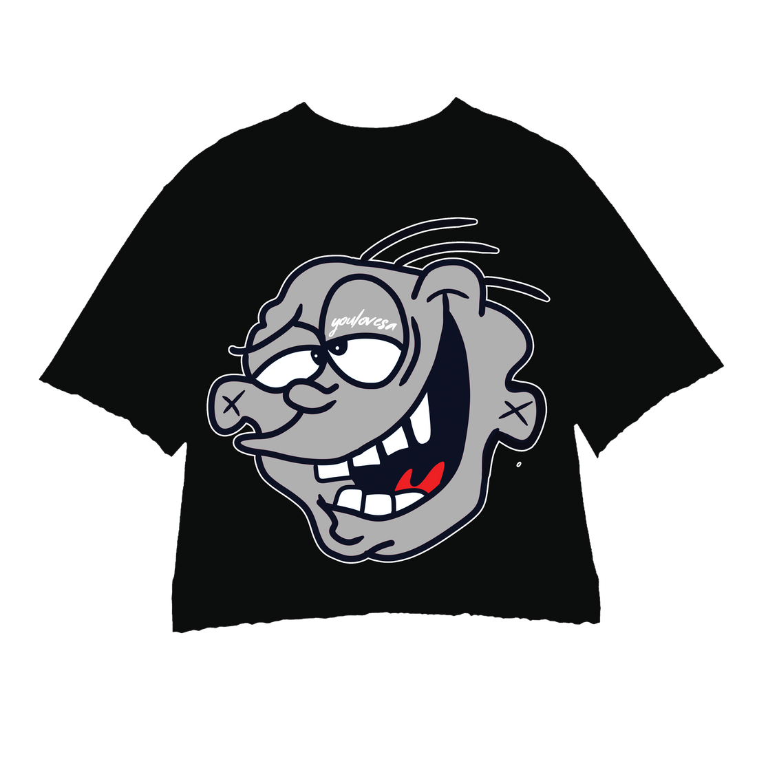 BLACK GREY EDDY TEE
