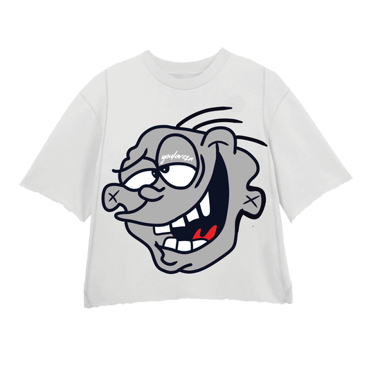 WHITE GREY EDDY TEE