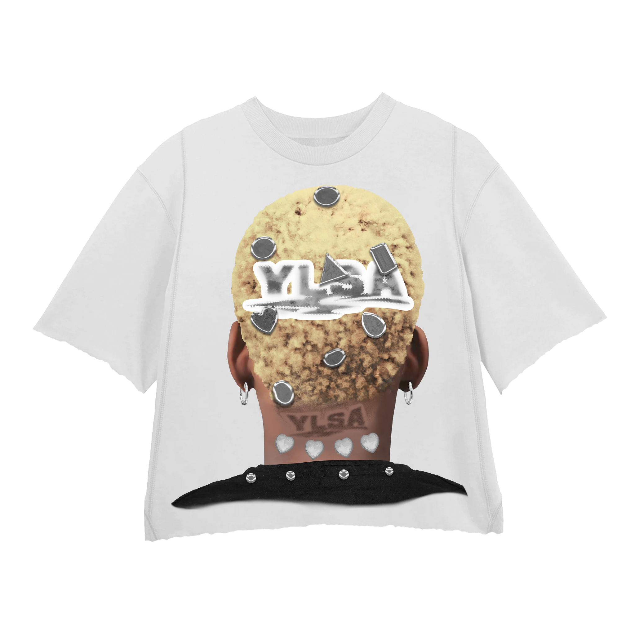 WHITE GREY  2K HEAD TEE