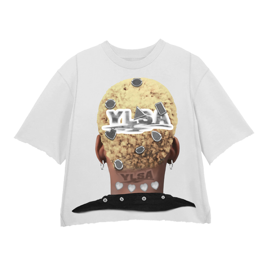 WHITE GREY  2K HEAD TEE