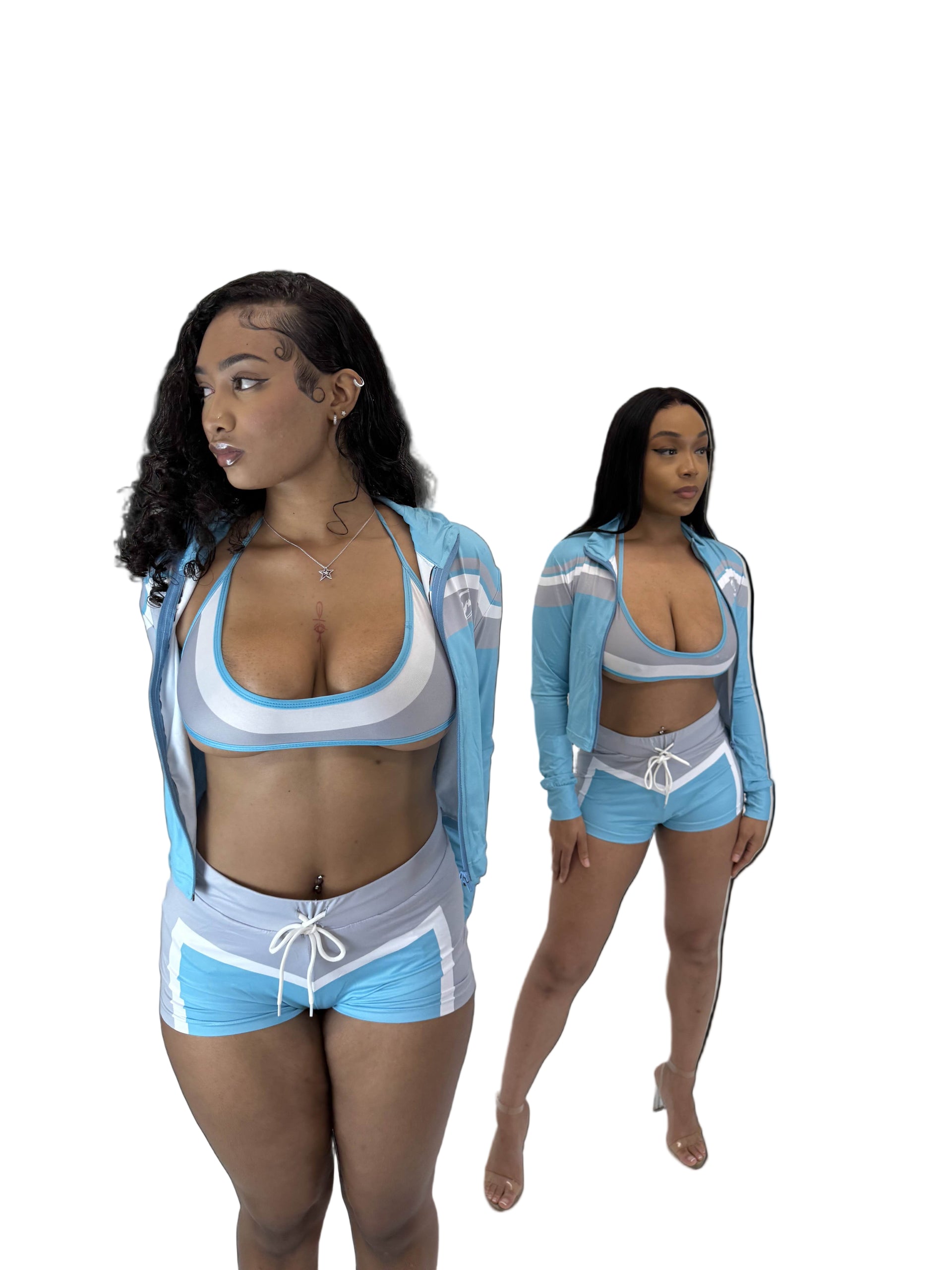 BLUE YOULOVESA 007 WOMENS 3 PIECE SET