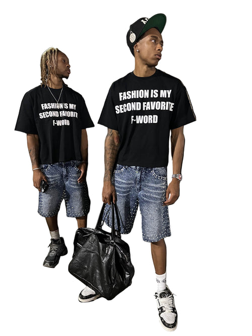 VINTAGE YOULOVESA 007 INDIGO WASH PEARL JORTS