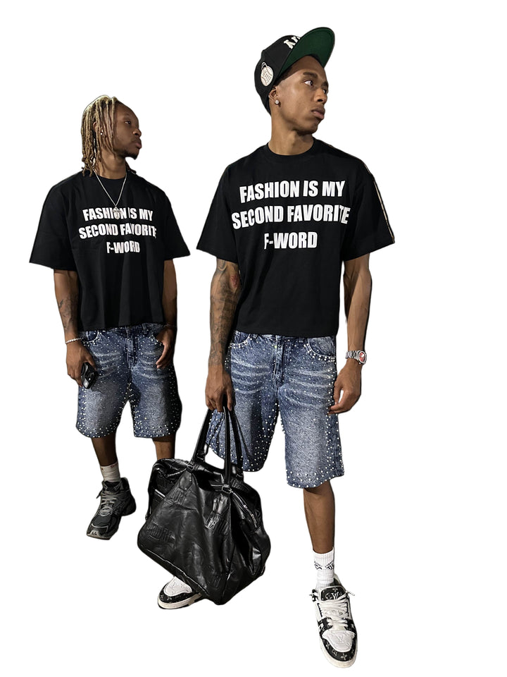 VINTAGE YOULOVESA 007 INDIGO WASH PEARL JORTS