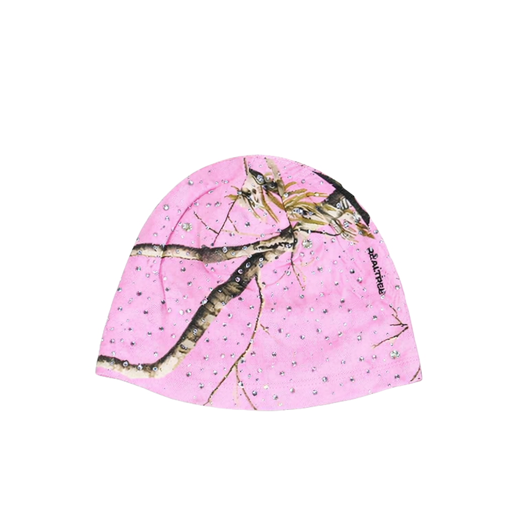 VVS+ Pink Tree Diamond Rhinestone Beanie