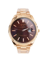 GOLD BROWN YLSA DAYDATE WATCH