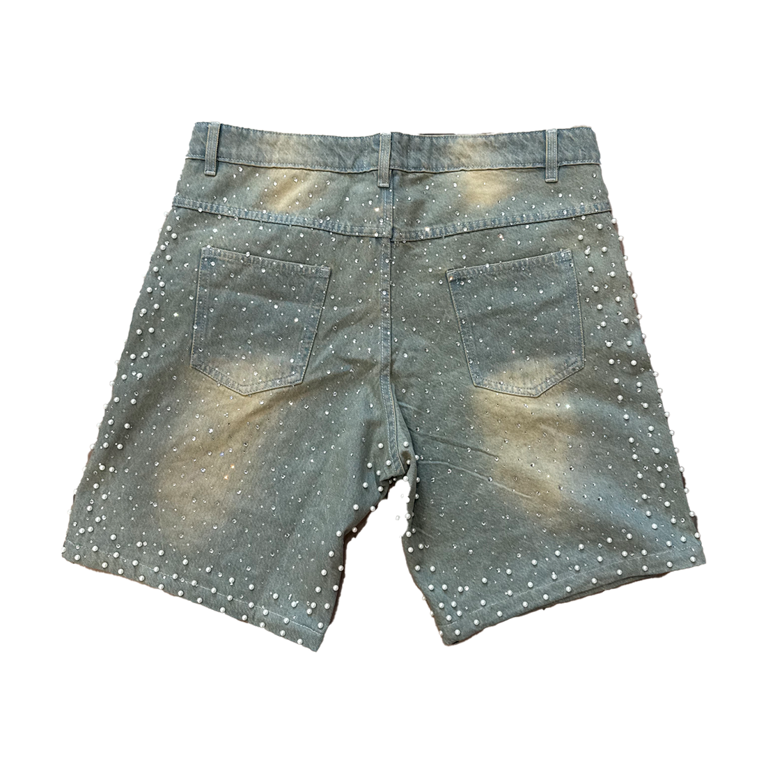 VINTAGE YOULOVESA 007 LIGHT WASH PEARL JORTS