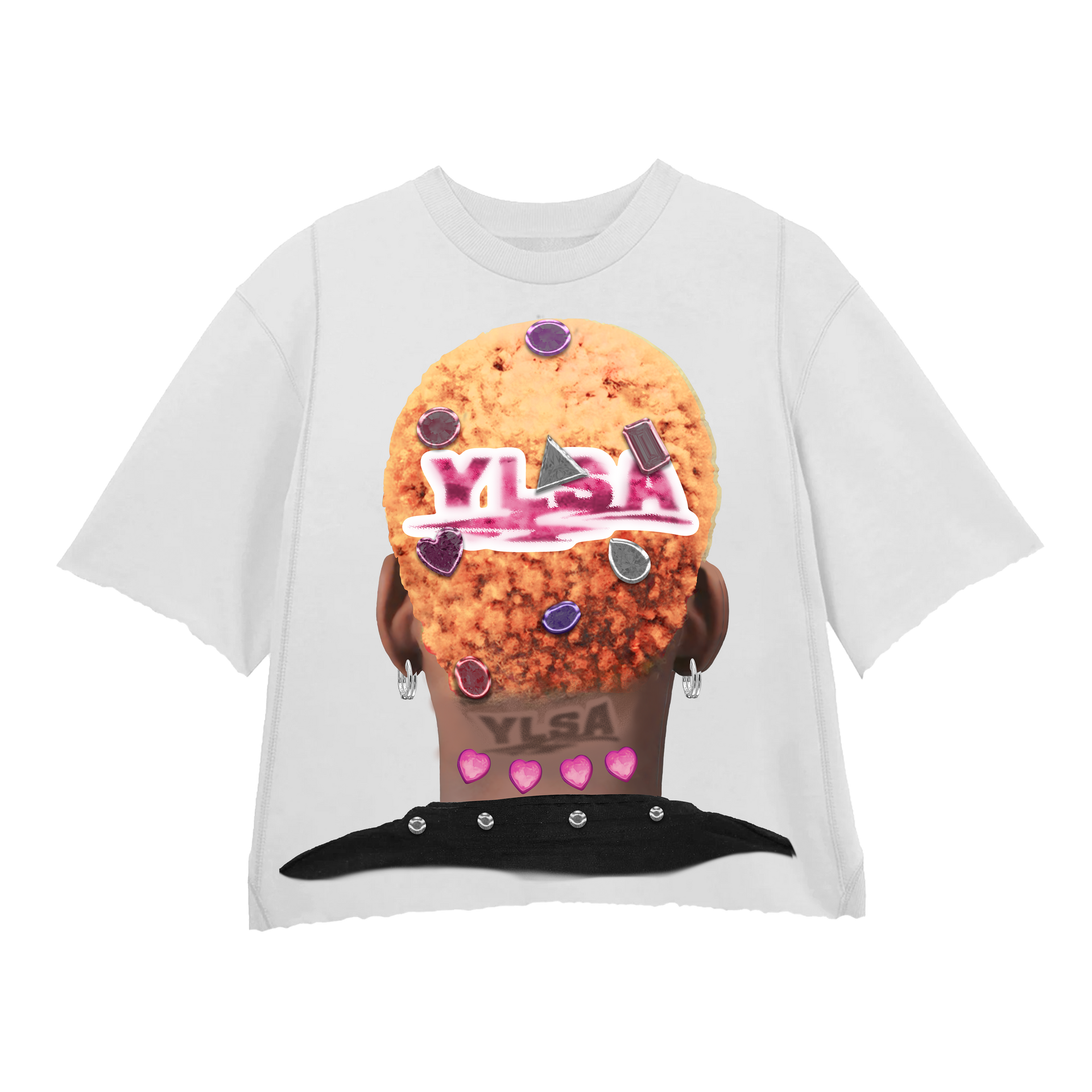WHITE PINK 2K HEAD TEE