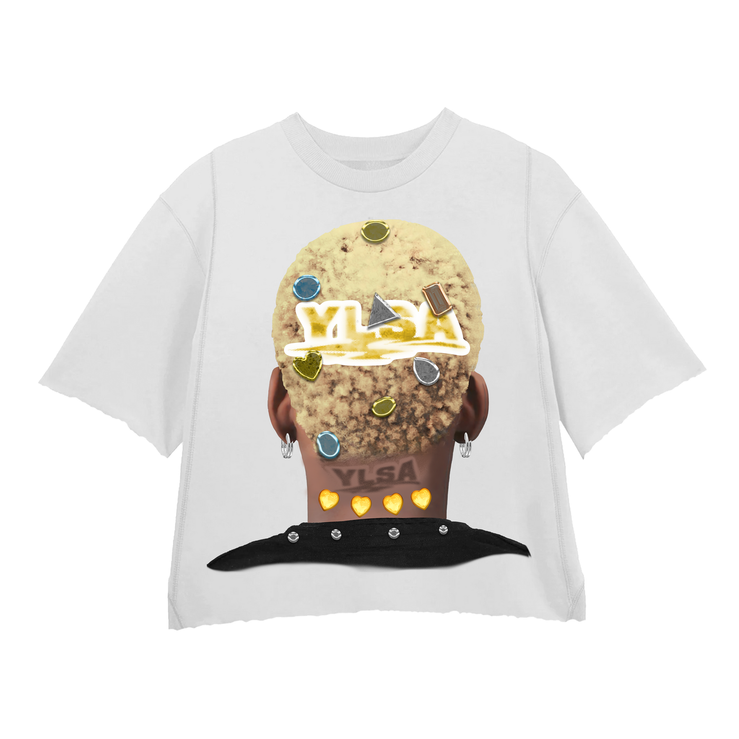 WHITE YELLOW 2K HEAD TEE