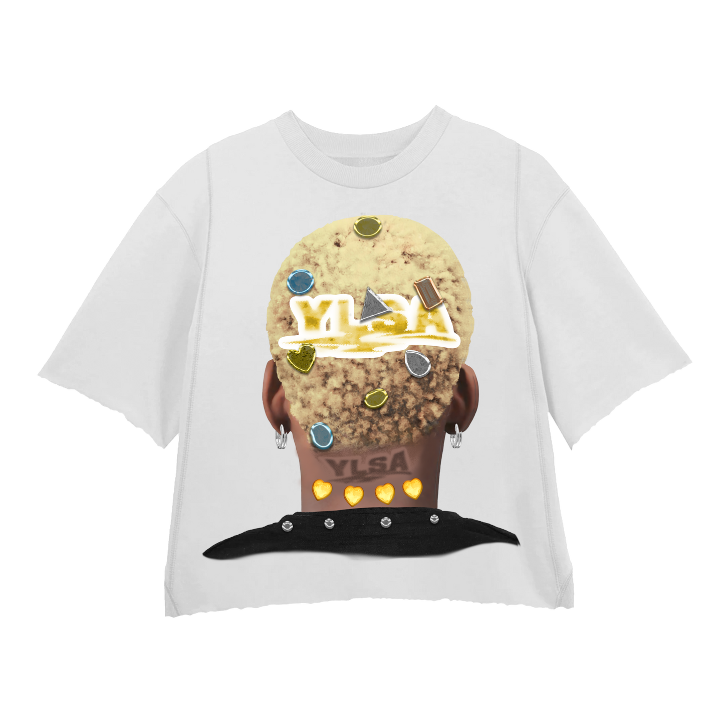 WHITE YELLOW 2K HEAD TEE