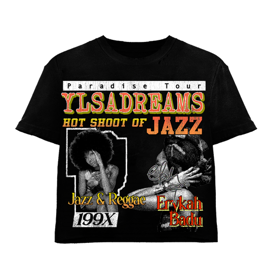 YLSA DREAMS ORANGE BLACK TEE