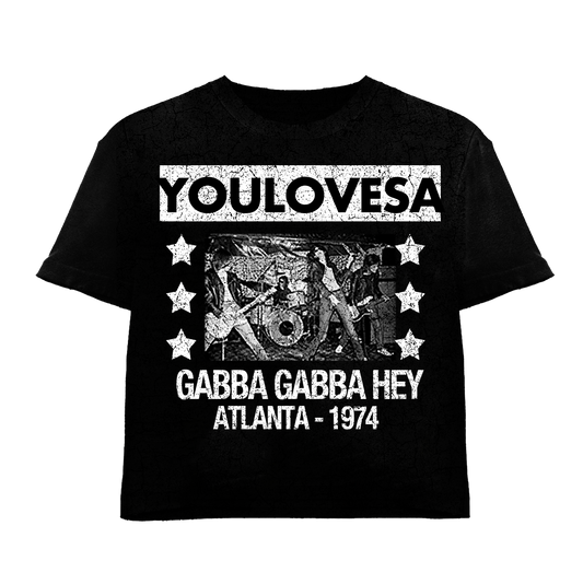 GABBA GABBA HEY WHITE BLACK TEE