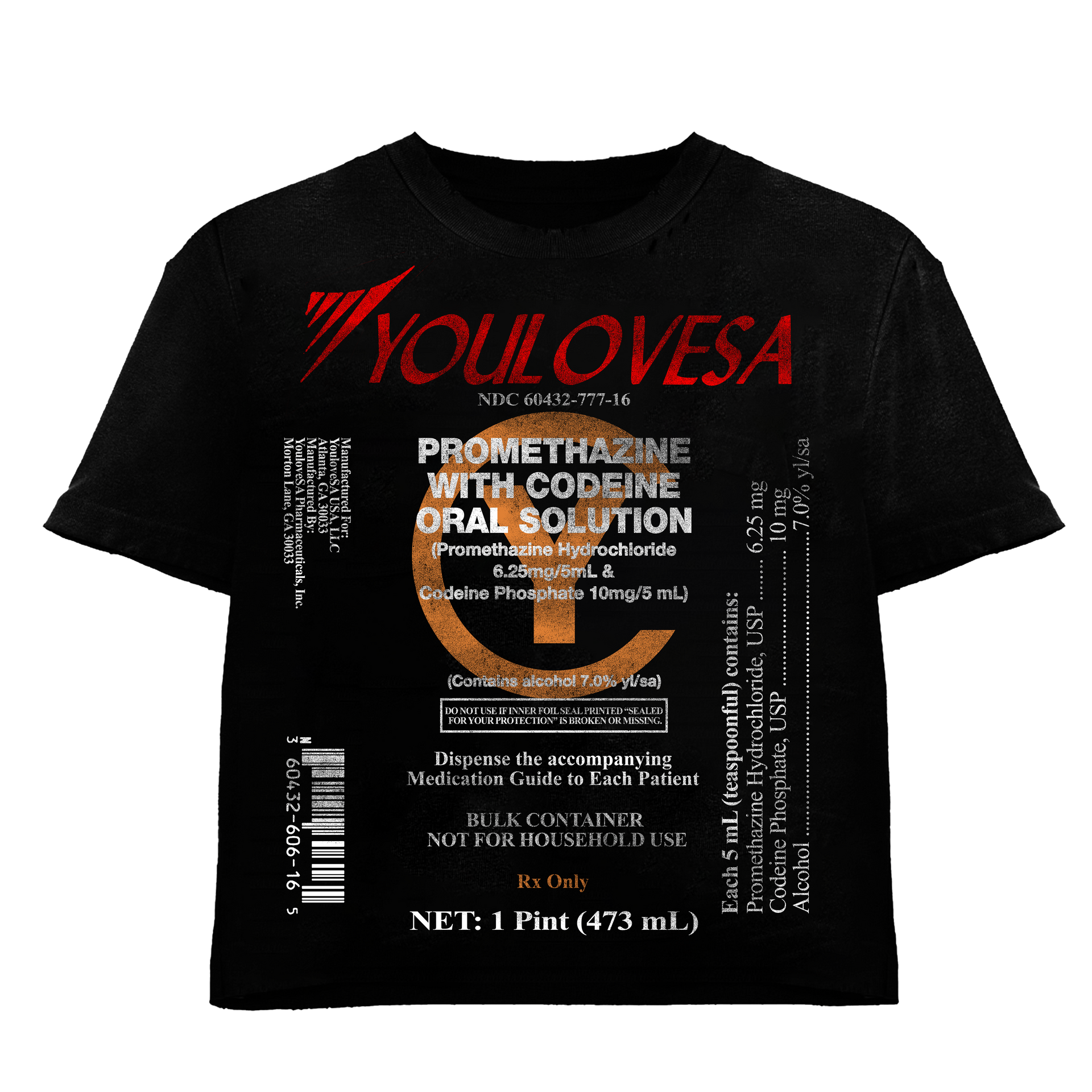 YLSA WOCKHARDT ORANGE BLACK TEE