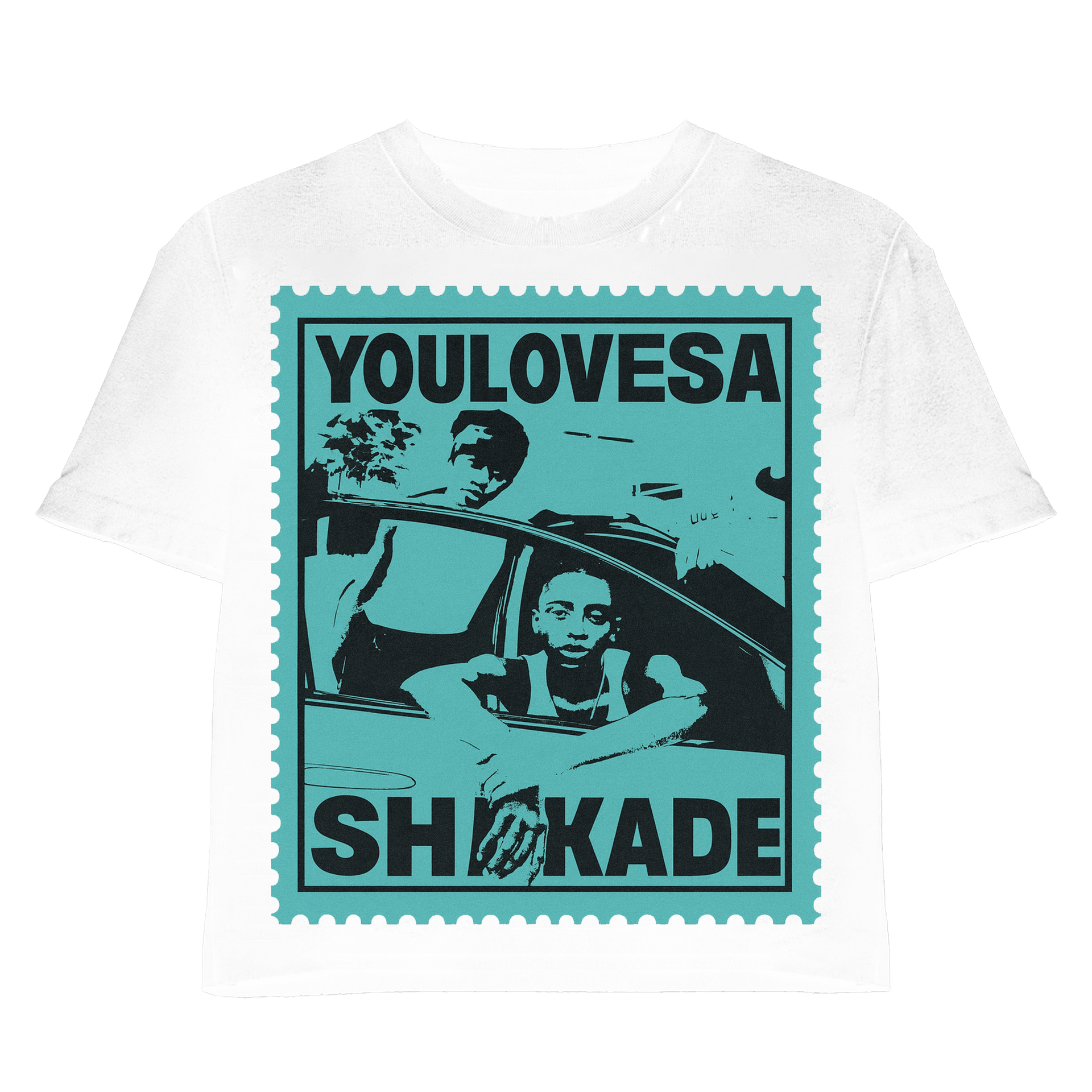 YLSA SHARKADE BLUE WHITE TEE