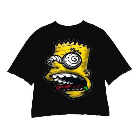 KRAZYBART YELLOW BLACK TEE