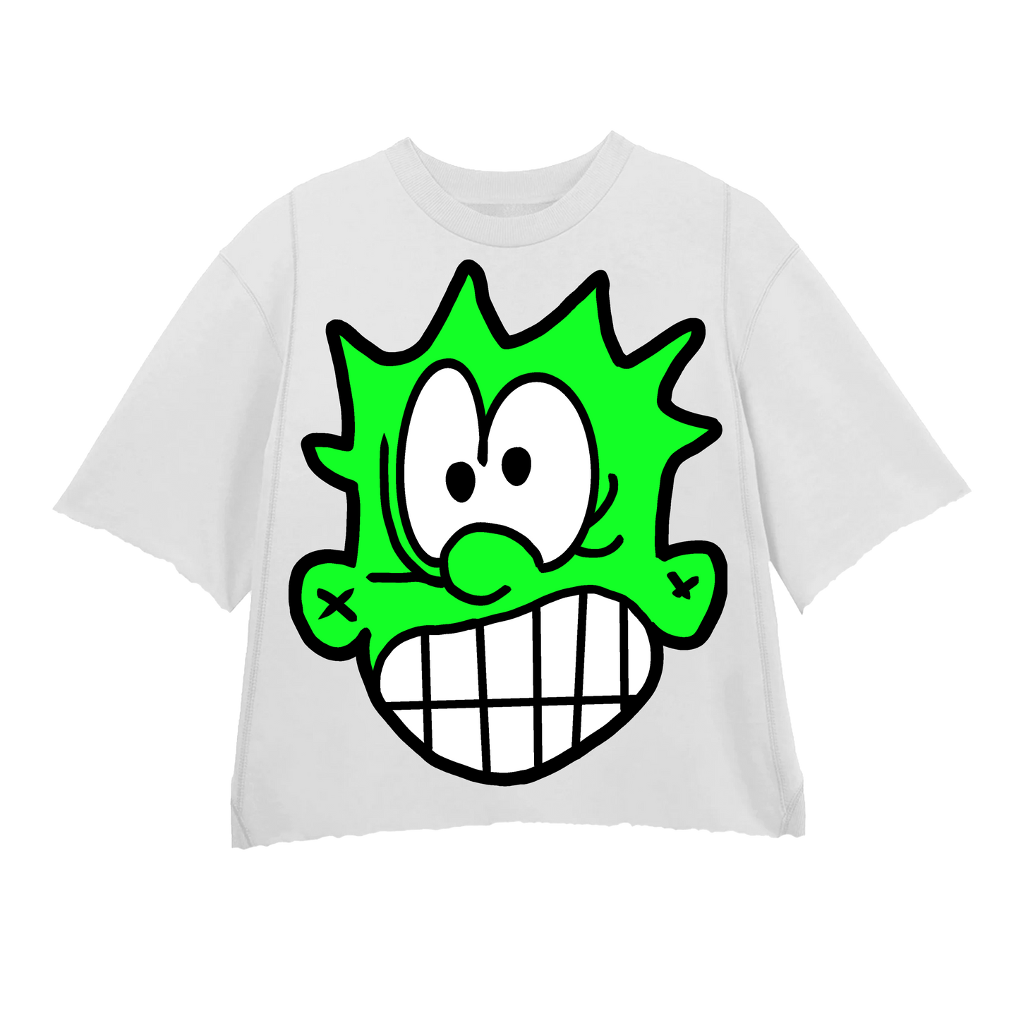 ATL GLITCH GREEN WHITE TEE