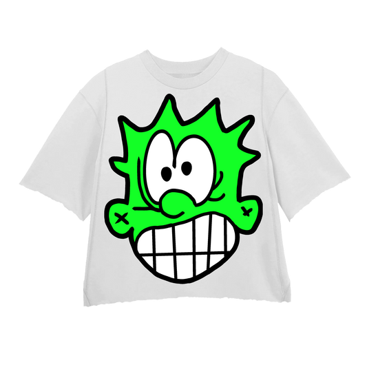 ATL GLITCH GREEN WHITE TEE