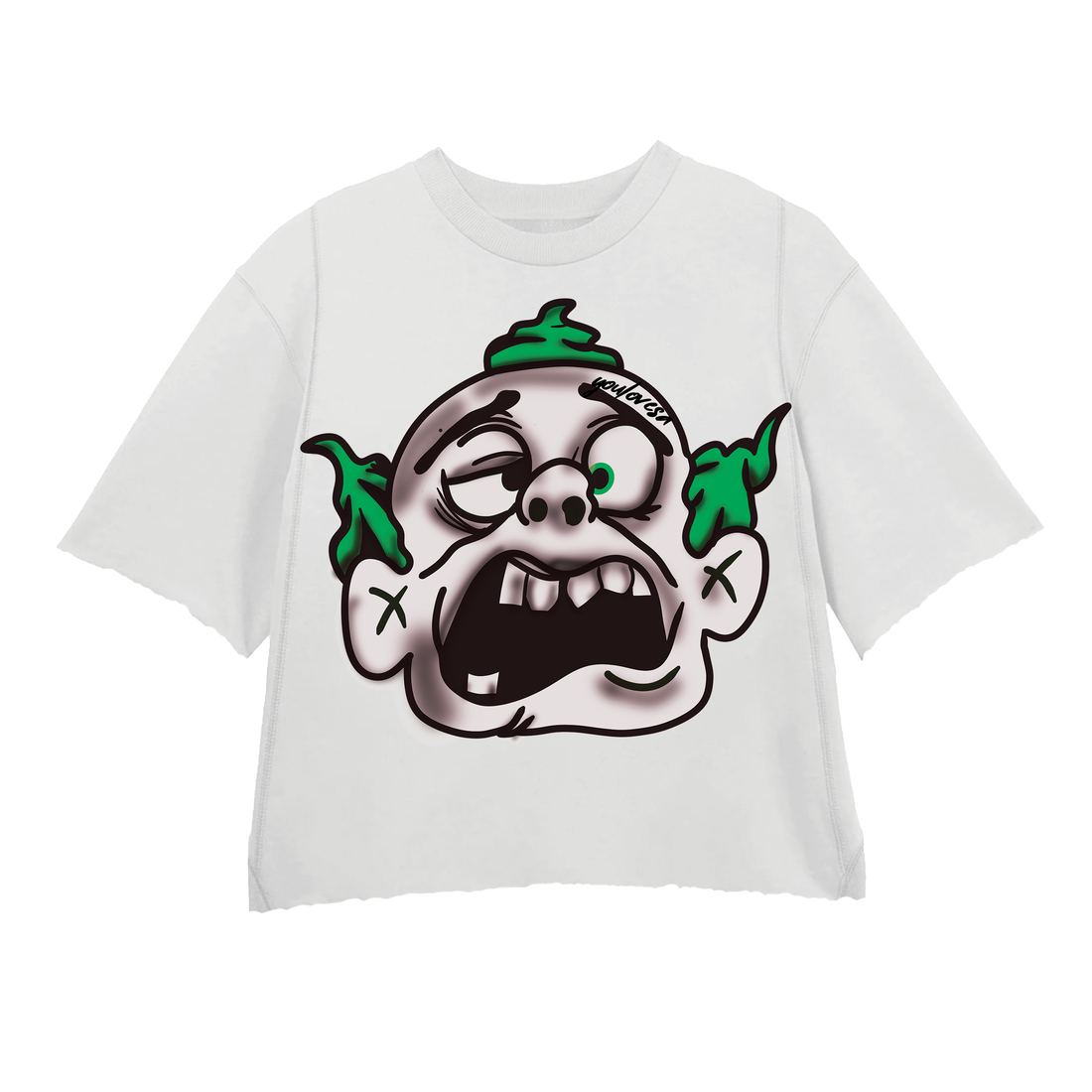 GREEN MONSTER 2.0 WHITE TEE
