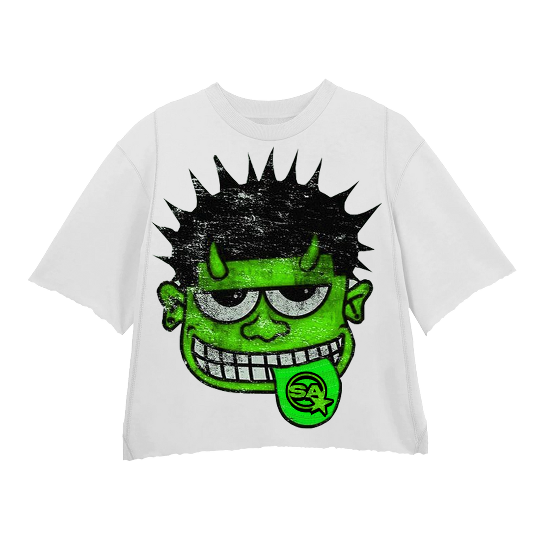 MONSTER GREEN WHITE TEE