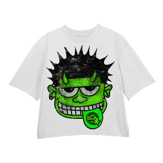 MONSTER GREEN WHITE TEE