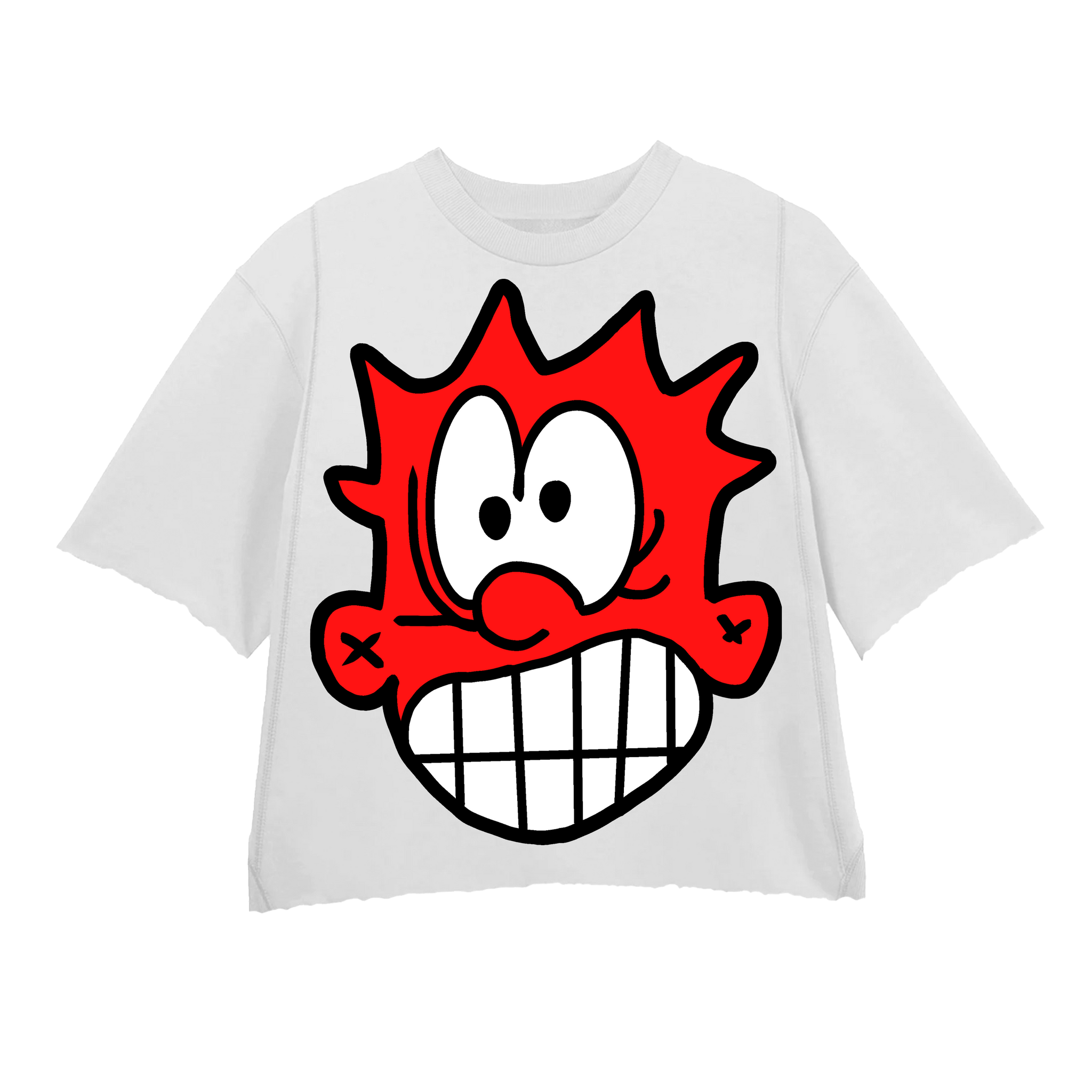 ATL GLITCH RED WHITE TEE