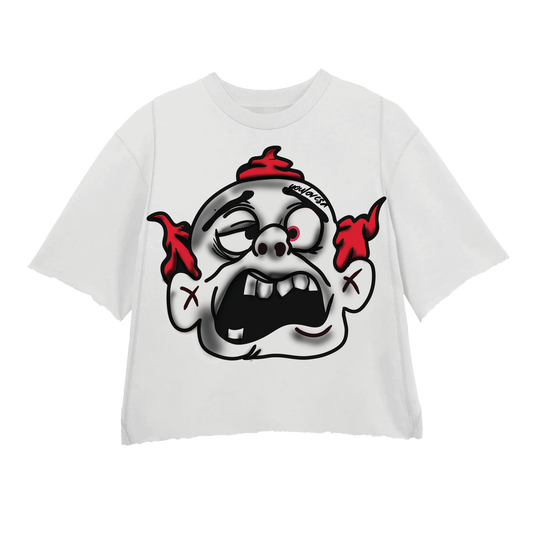 WHITE RED MONSTER 2.0 TEE