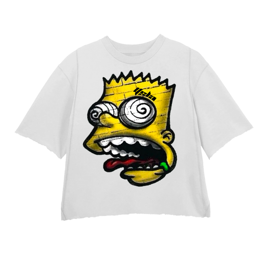 KRAZYBART YELLOW WHITE TEE