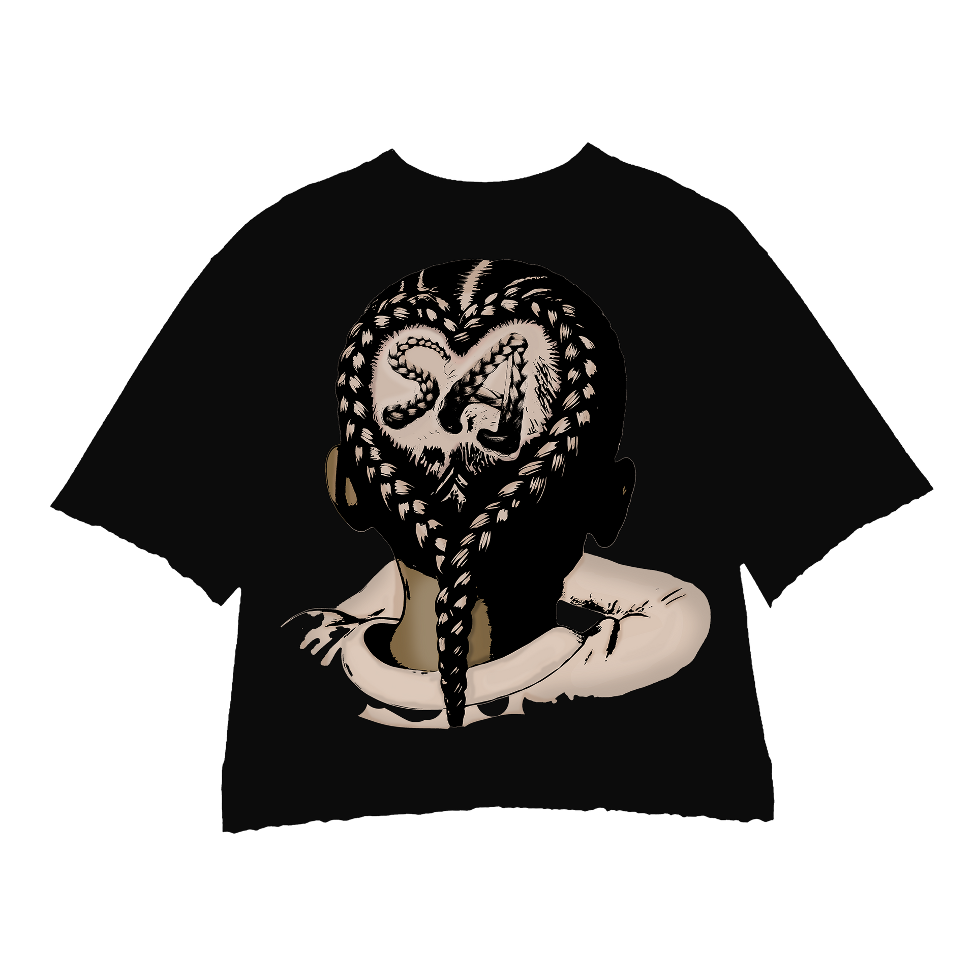 SA FOREVER BROWN BLACK TEE