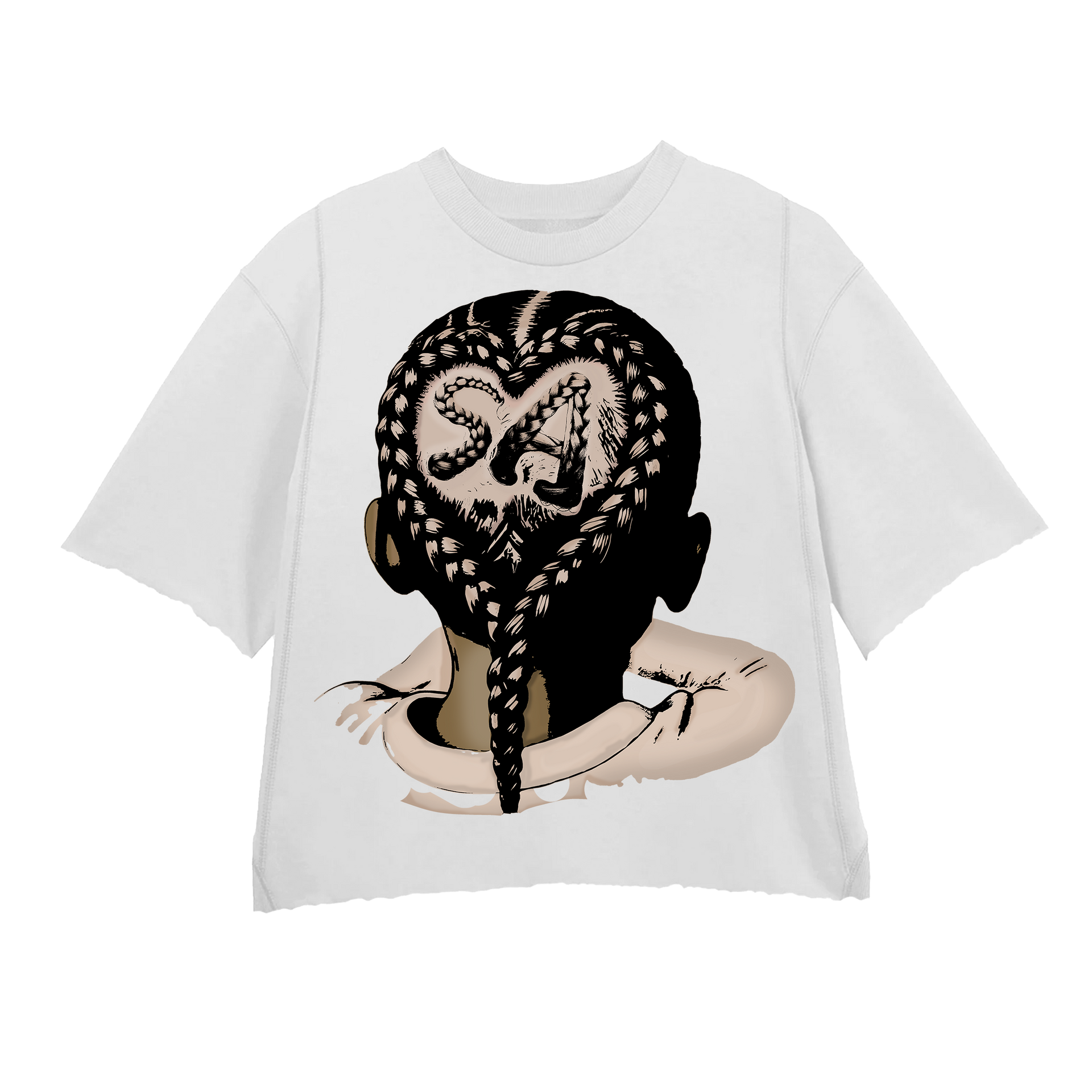 SA FOREVER BROWN WHITE TEE