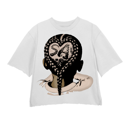 SA FOREVER BROWN WHITE TEE