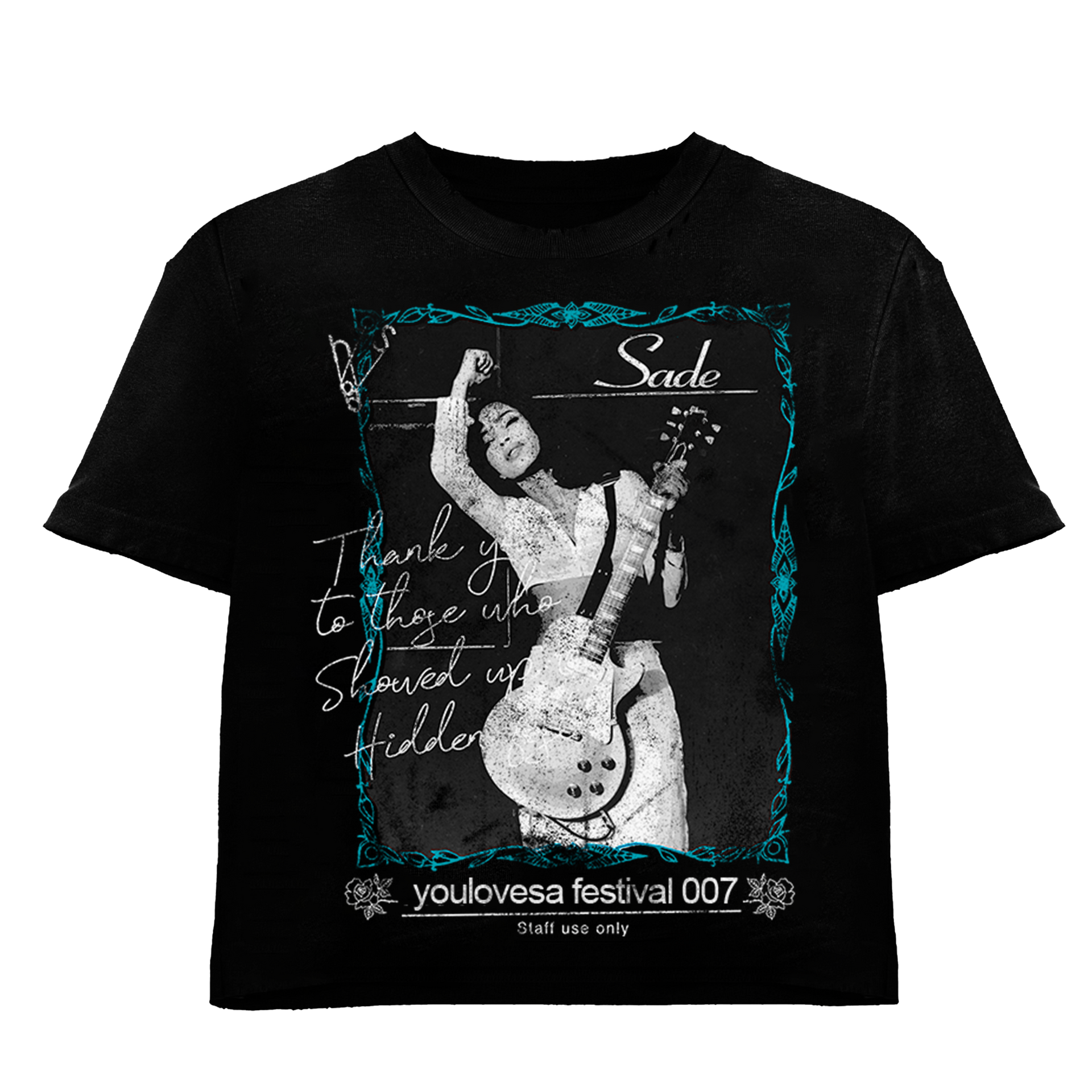 YLSA FESTIVAL 007 BLUE BLACK TEE